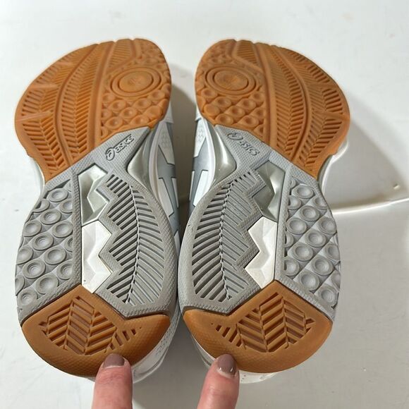 ASICS Women's GEL-Rocket 8 Volleyball Shoes White/Silver Size 10.5 - Picture 10 of 14